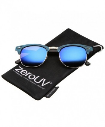 zeroUV Modern Textured Sunglasses Blue Gold