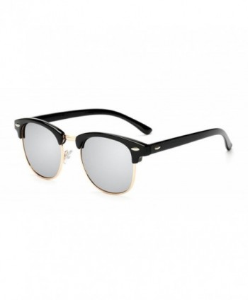 SightMax Polarized Classic Semi Rimless Sunglasses