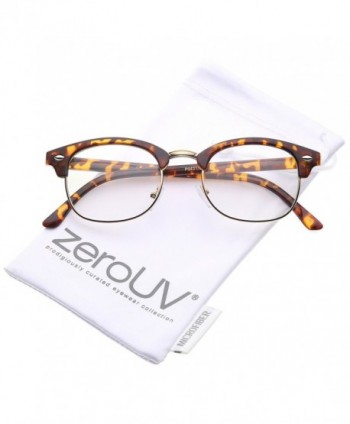 zeroUV Rimmed Bridge Eyeglasses Orange Tortoise