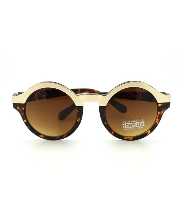 Unique Sunglasses Fashion Metallic Tortoise