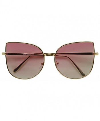 Oversized Pointed Butterfly Colored Sunglasses