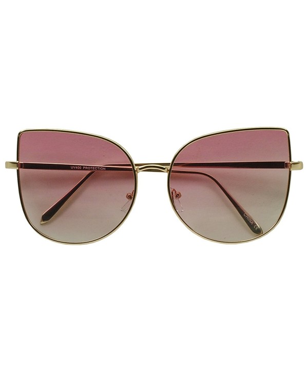 Oversized Pointed Butterfly Colored Sunglasses