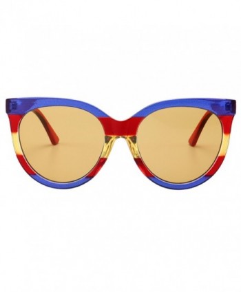 Gobiger Oversized Sunglasses Designer Blue red