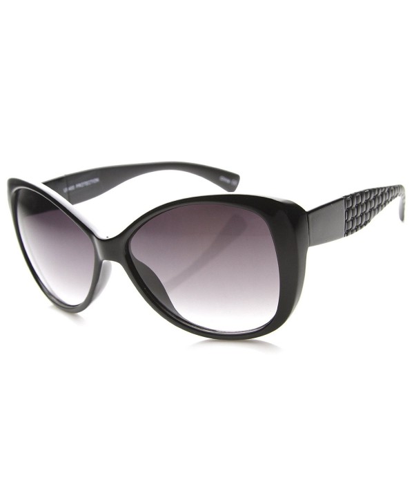 zeroUV Oversize Butterfly Sunglasses Black Black