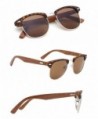 TIJN Semi Rimless Wayfarer Clubmaster Sunglasses