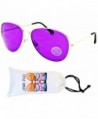 A67 vp Aviator Colored Sunglasses Gold Purple