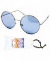 Style Vault Oversized Sunglasses Silver Sky